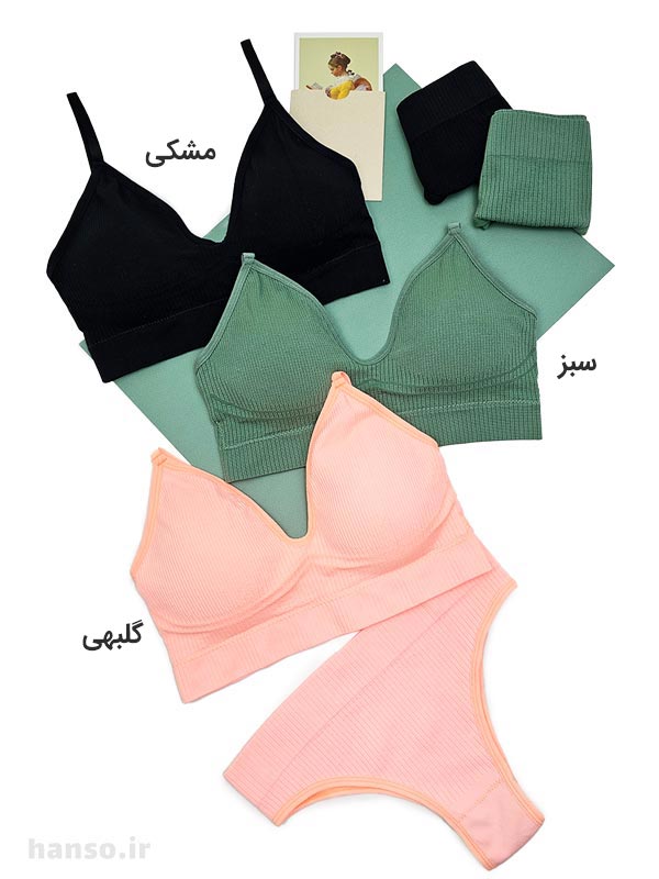 5414 (1) ست نیم تنه و شورت کاپدار بدون فنر کد 5414
