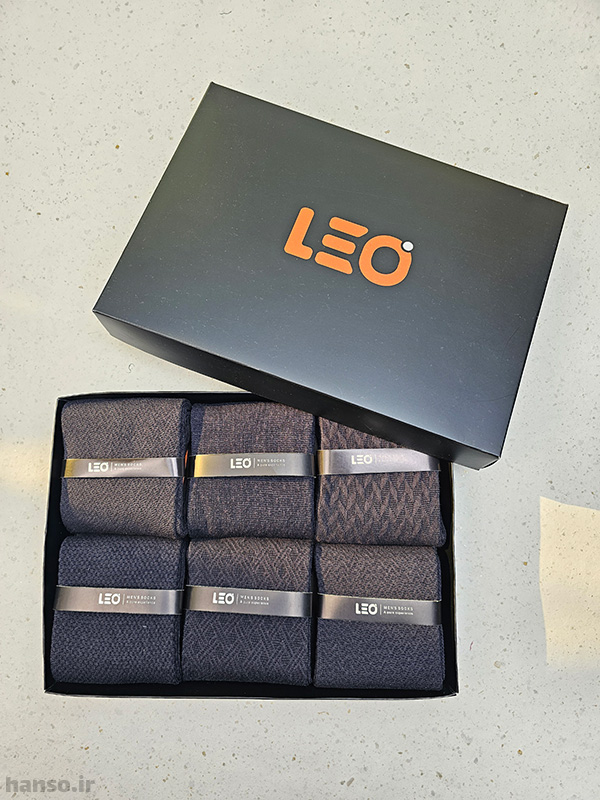 119-1 پک جوراب ساقدار لئو Leo کد 8119 - جعبه 6 جفتی