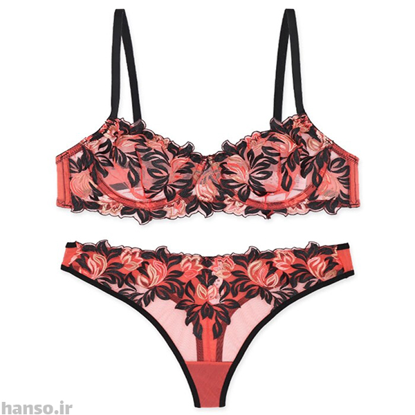 2420-3 ست شورت و سوتین فنردار توری Bereta برتا کد 2420JR