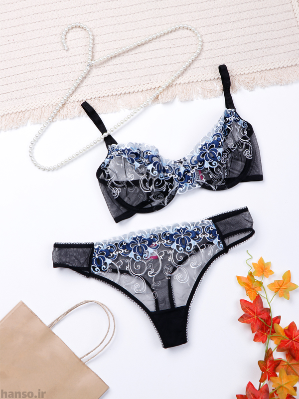 1 ست شورت و سوتین فنردار توری Pedli پدلی کاپ C کد P217