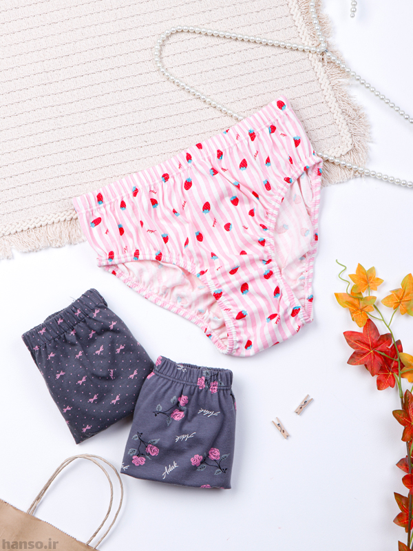 3 پک شورت زنانه لیفه ای نخی آداک Adak سایز XL کد 5621
