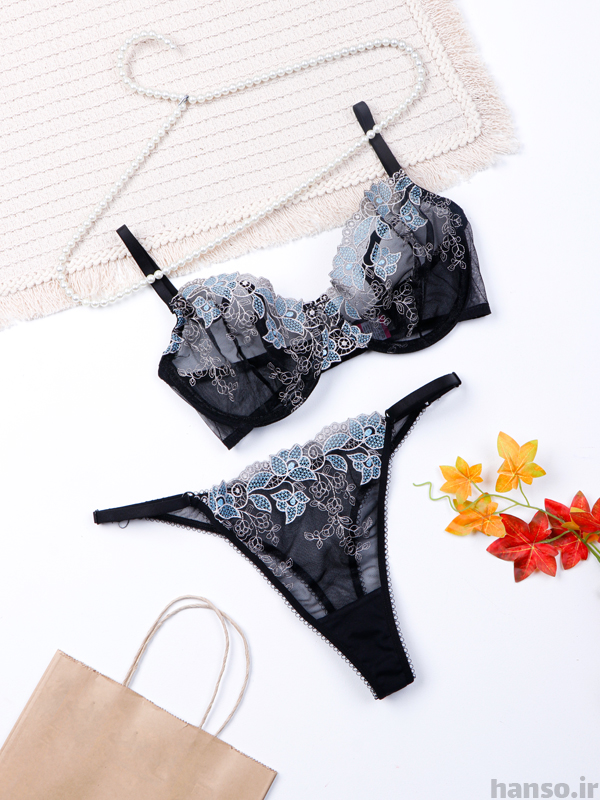 1 ست شورت و سوتین فنردار توری Pedli پدلی کد P226