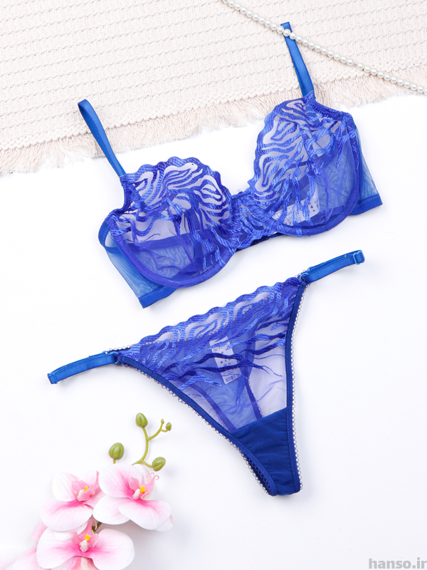 1 ست شورت و سوتین فنردار توری Bereta برتا کد 2020EN