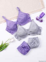 ست شورت و سوتین پرسی نخ و دانتل فنردار ایزابلا کد 0170