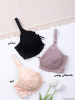 ست شورت و سوتین پرسی نخ و دانتل فنردار ایزابلا کد 0170