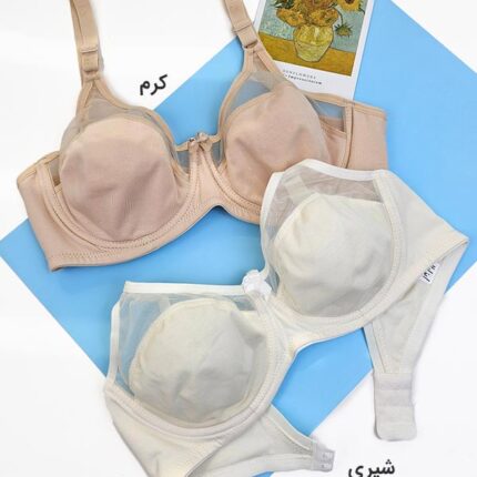 سوتین پرسی نخی شیشه‌ای فنردار ایزابلا کد 065
