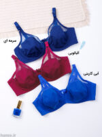 سوتین پرسی نخی شیشه‌ای فنردار ایزابلا کد 065