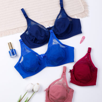 سوتین پرسی نخی شیشه‌ای فنردار ایزابلا کد 065