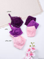 ست شورت و سوتین توری فنردار ژوبین کد 1369