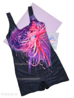 مایو زنانه یک تکه کاپدار بدون فنر پادار کد 5462