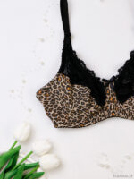 ست شورت و سوتین فنردار ژوبین پلنگی کد 1345