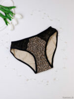 ست شورت و سوتین فنردار ژوبین پلنگی کد 1345