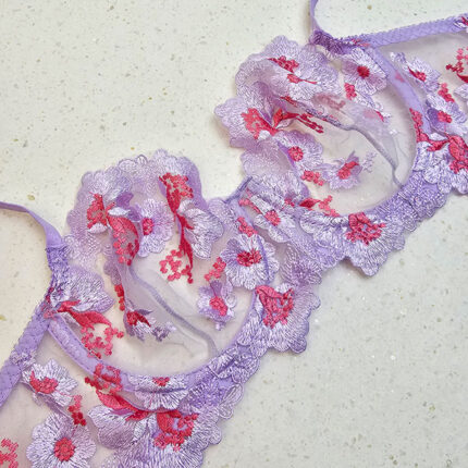 ست شورت و سوتین فنردار توری ژینا Jina یاسی کد 2006