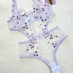 بادی فانتزی فنردار توری نوشه پوش کد 900 - طرح 06