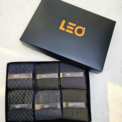 پک جوراب ساقدار لئو Leo کد 8104 - جعبه 6 جفتی