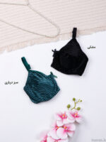 ست شورت و سوتین فنردار تور و مخمل ژوبین کد 3047