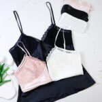 لباس خواب ساتن زنانه ست تاپ و شلوارک اما EMA کد 2870