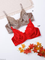 ست شورت و سوتین فنردار گیپور و مخمل ژوبین کد 2035