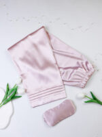 لباس خواب ساتن زنانه ست بلوز و شلوار اما EMA کد 4040