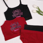 ست نیم تنه و شورت کاپدار بدون فنر کد 5582