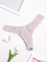 ست شورت و سوتین تور و ساتن فنردار ژینا Jina طوسی کد 2025 - Image 5