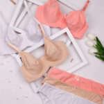 ست شورت و سوتین فنردار نخی روژان Rojan کد 2050