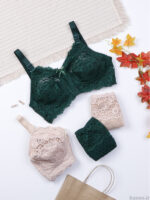 ست شورت و سوتین گیپور بدون فنر ژوبین کد 2034