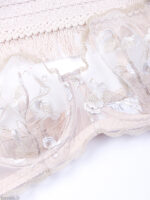 ست شورت و سوتین فنردار توری ژینا Jina کرم کد 1008