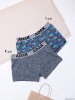 شورت مردانه پادار نخی آداک Adak طرحدار کد 211