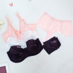 ست شورت و سوتین فنر‌دار گیپور و پرلون شاندرمن Shanderman کد 2464 طرح Melissa