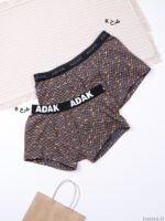 شورت مردانه پادار نخی آداک Adak طرحدار کد 1-211