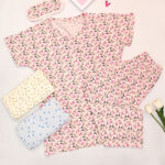 ست سه تیکه تیشرت شلوارک لاکرا پنبه آداک Adak کد 925