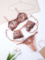 ست بند جوراب و شورت و سوتین چهار تیکه فنردار توری Bereta برتا کد 4141BR