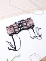 ست بند جوراب و شورت و سوتین توری فنردار Bereta برتا کد 4040B