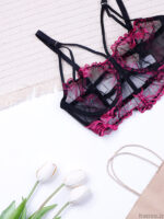 ست شورت و سوتین نیمه بلند فنردار توری Bereta برتا کد 2511EB