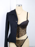 ست شورت و برالت کاپدار فنردار توری Bereta برتا کد 6080PLN