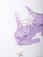 ست شورت و سوتین گیپور فنردار ژوبین کد 1100