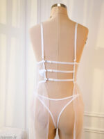 ست شورت و پیراهن برالت توری فنردار Bereta برتا گلدوزی کد 2100OZW