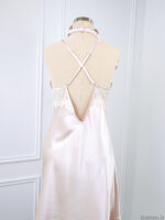 لباس خواب ساتن زنانه سه تکه کاپدار اما EMA کد 5384