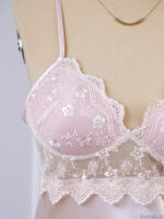 لباس خواب ساتن زنانه سه تکه کاپدار اما EMA کد 5384