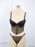 ست شورت و برالت کاپدار فنردار توری Bereta برتا کد 6080PLN