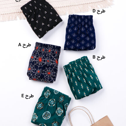 شورت مردانه اسلیپ نخی کمر لیفه‌ای آداک Adak طرحدار کد 196