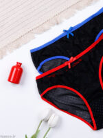 ست شورت و سوتین گیپور فنردار ژوبین کد 1016 - Image 7