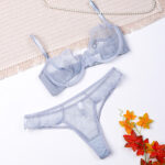 ست شورت و سوتین فنردار توری ژینا Jina طوسی کد 2010