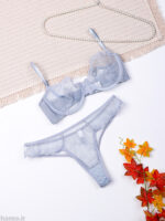 ست شورت و سوتین فنردار توری ژینا Jina طوسی کد 2010