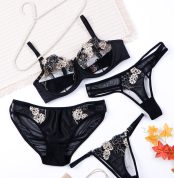 ست شورت و سوتین چهار تیکه فنردار آداک Adak طرح B کد 562