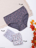 شورت زنانه اسلیپ لاکرا فاق بلند طرحدار Adak آداک سایز L کد 138