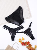 ست شورت و سوتین چهار تیکه فنردار آداک Adak طرح C کد 562