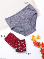 شورت زنانه اسلیپ لاکرا فاق بلند طرحدار Adak آداک سایز L کد 138