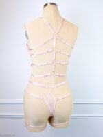 ست شورت و برالت سه تکه دانتل فنردار Bereta برتا گلدوزی کد 6500P